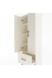 Arges Dolap 4 Raflı Tek Çekmeceli 2 Kapaklı 60x30x163 - S20M001V1A