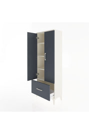 Arges Dolap 4 Raflı Tek Çekmeceli 2 Kapaklı 60x30x163 - S20M001V2A