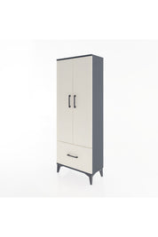 Arges Dolap 4 Raflı Tek Çekmeceli 2 Kapaklı 60x30x163 - S20M001V4A