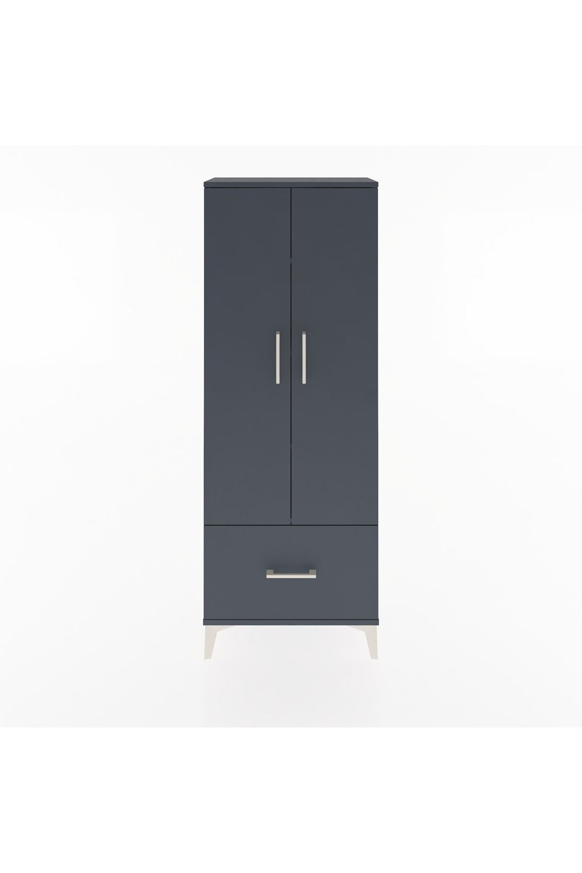 Arges Dolap 4 Raflı Tek Çekmeceli 2 Kapaklı 60x30x163 - S20M001V5A