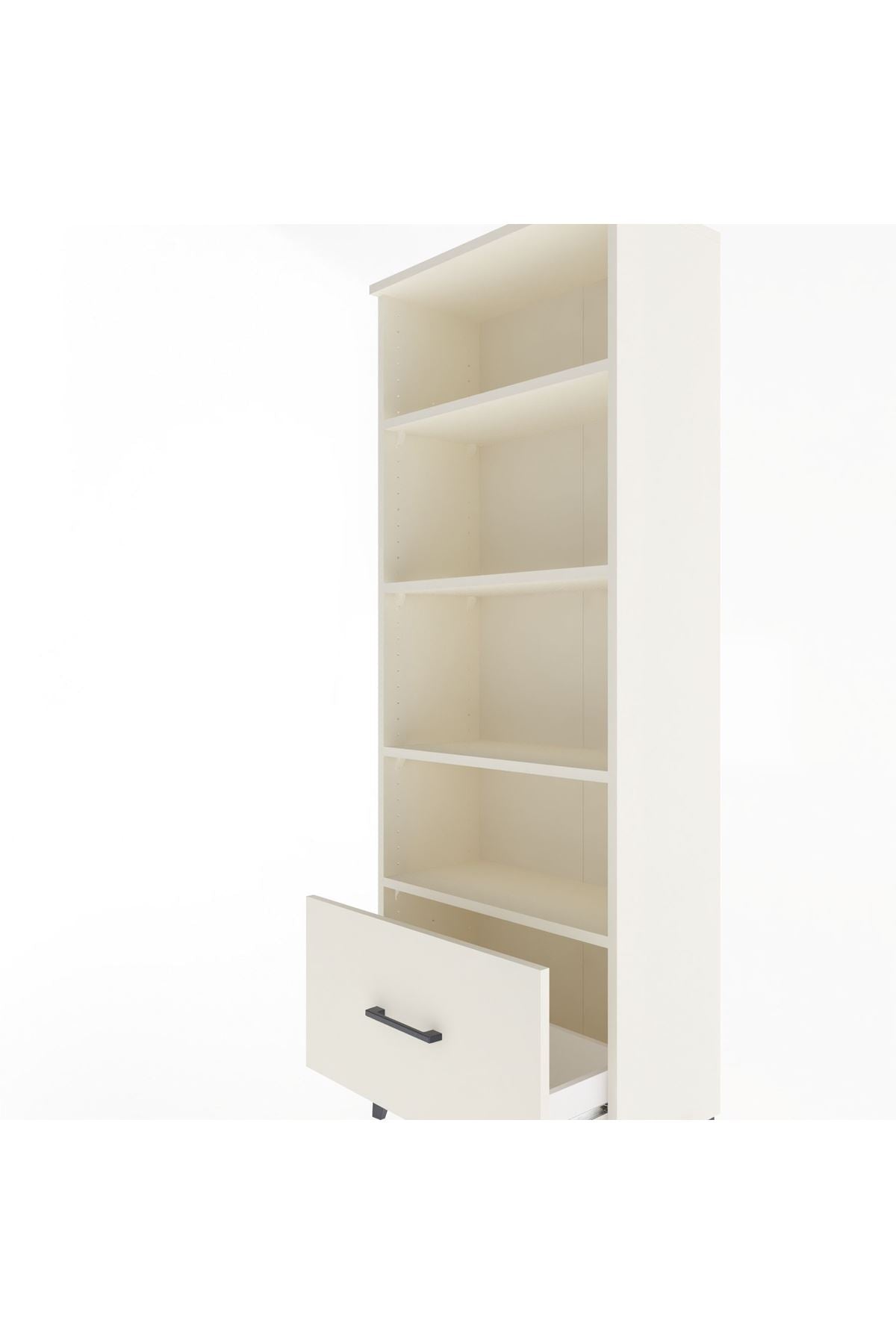 Arges Dolap 4 Raflı Tek Çekmeceli 60x30x163 - S20M002V1A