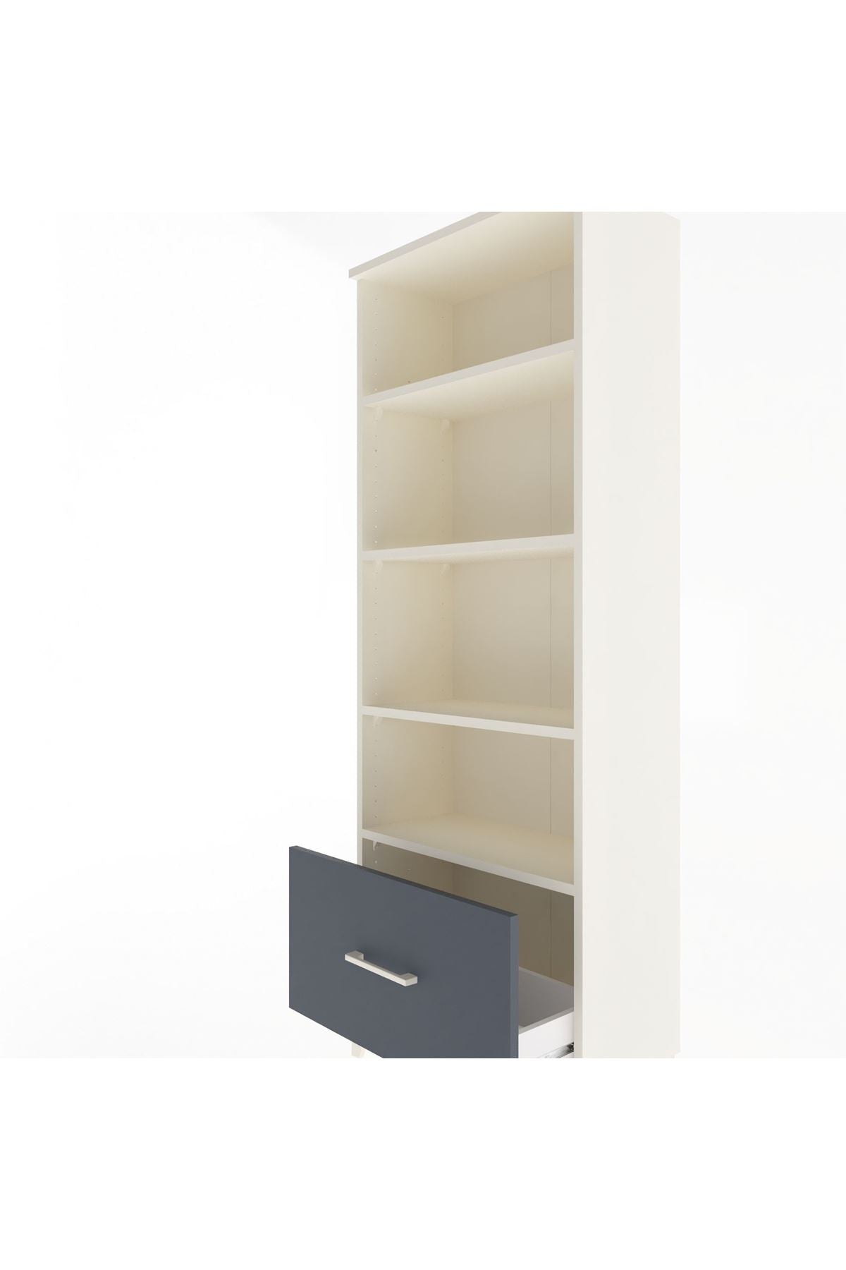 Arges Dolap 4 Raflı Tek Çekmeceli 60x30x163 - S20M002V2A