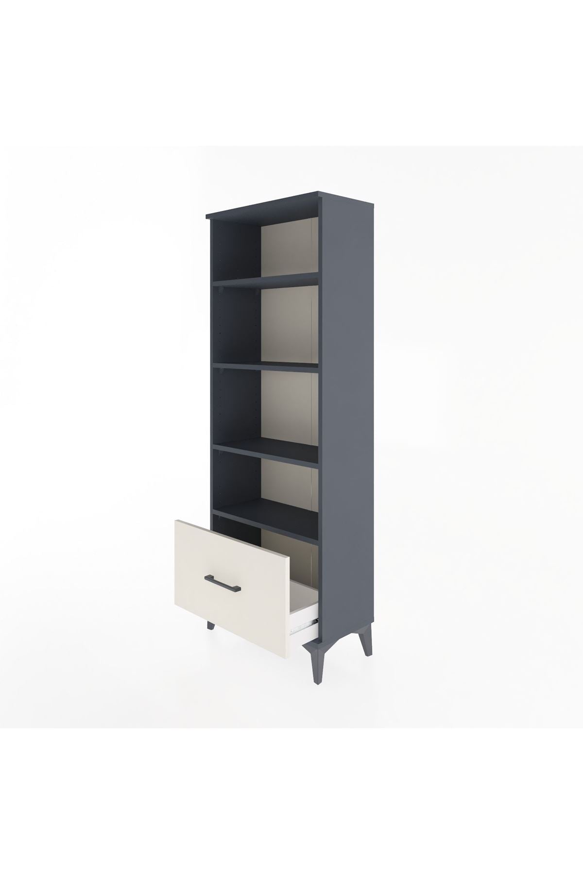 Arges Dolap 4 Raflı Tek Çekmeceli 60x30x163 - S20M002V4A
