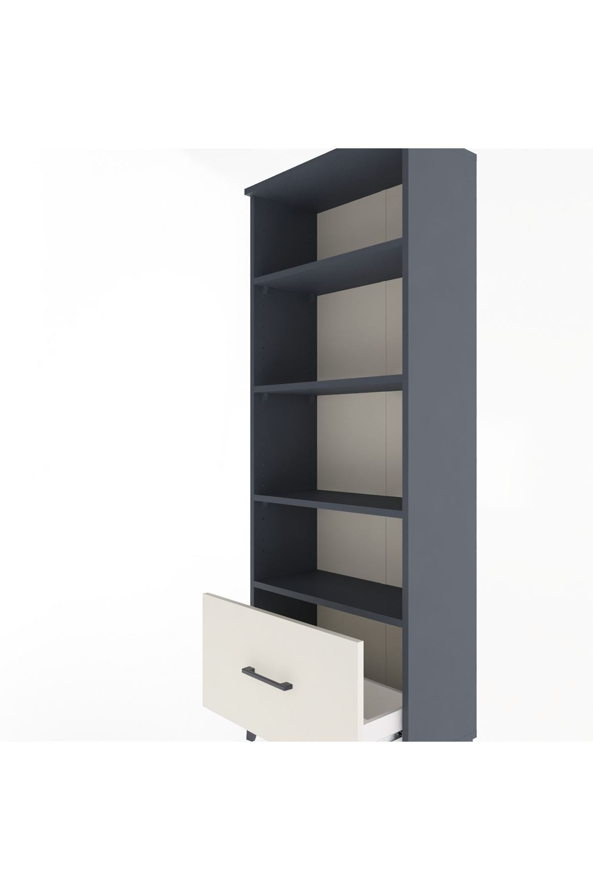 Arges Dolap 4 Raflı Tek Çekmeceli 60x30x163 - S20M002V4A