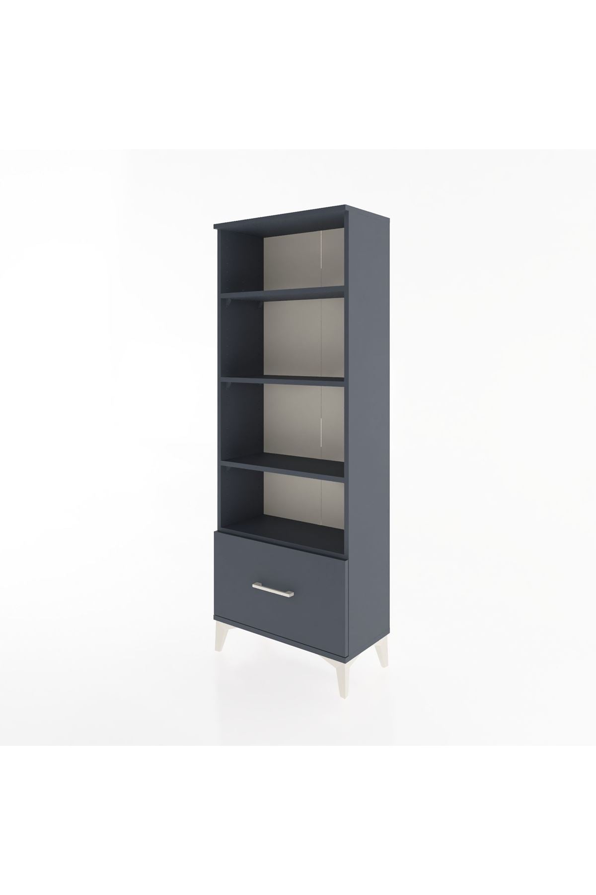 Arges Dolap 4 Raflı Tek Çekmeceli 60x30x163 - S20M002V5A