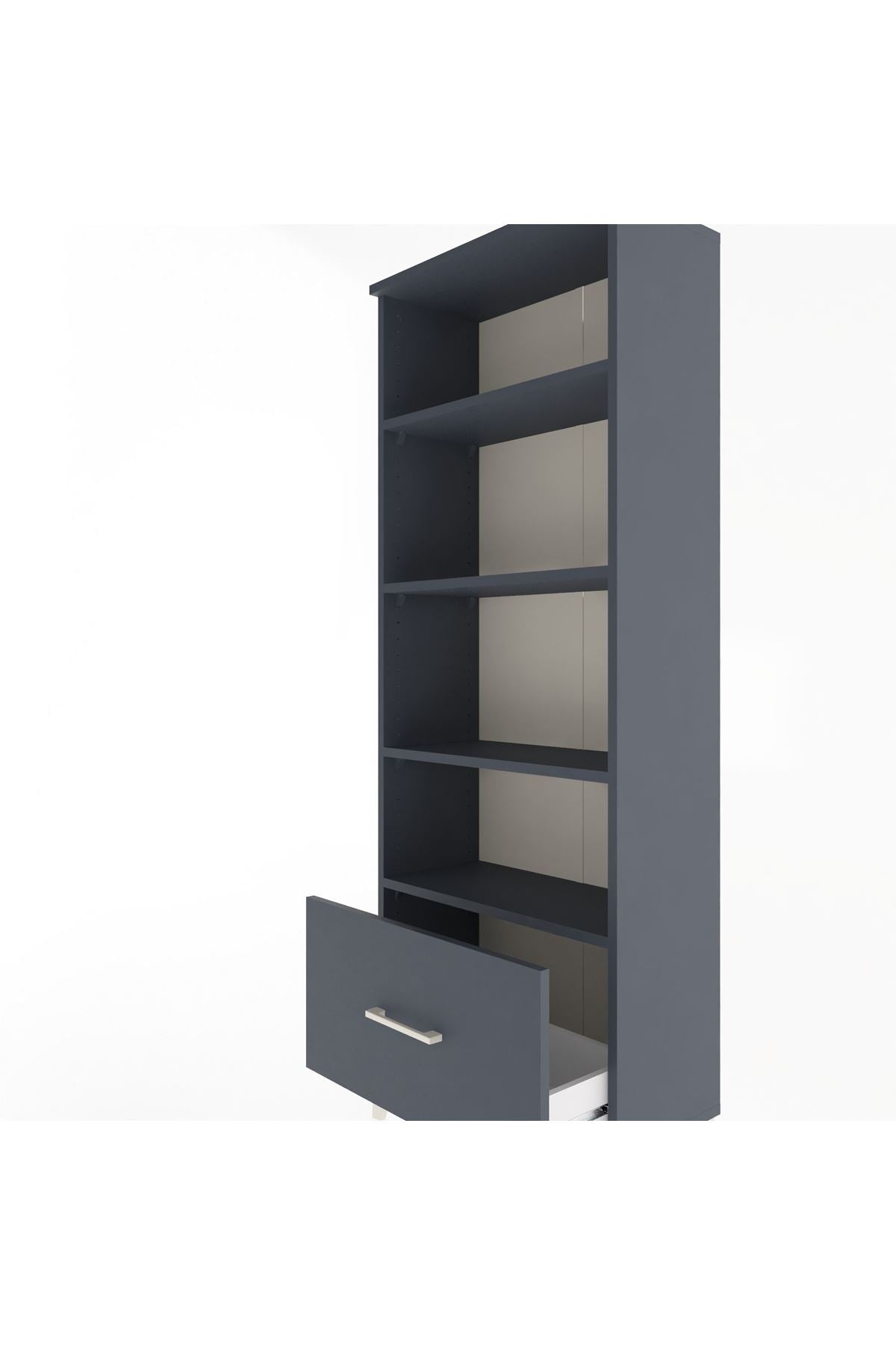 Arges Dolap 4 Raflı Tek Çekmeceli 60x30x163 - S20M002V5A