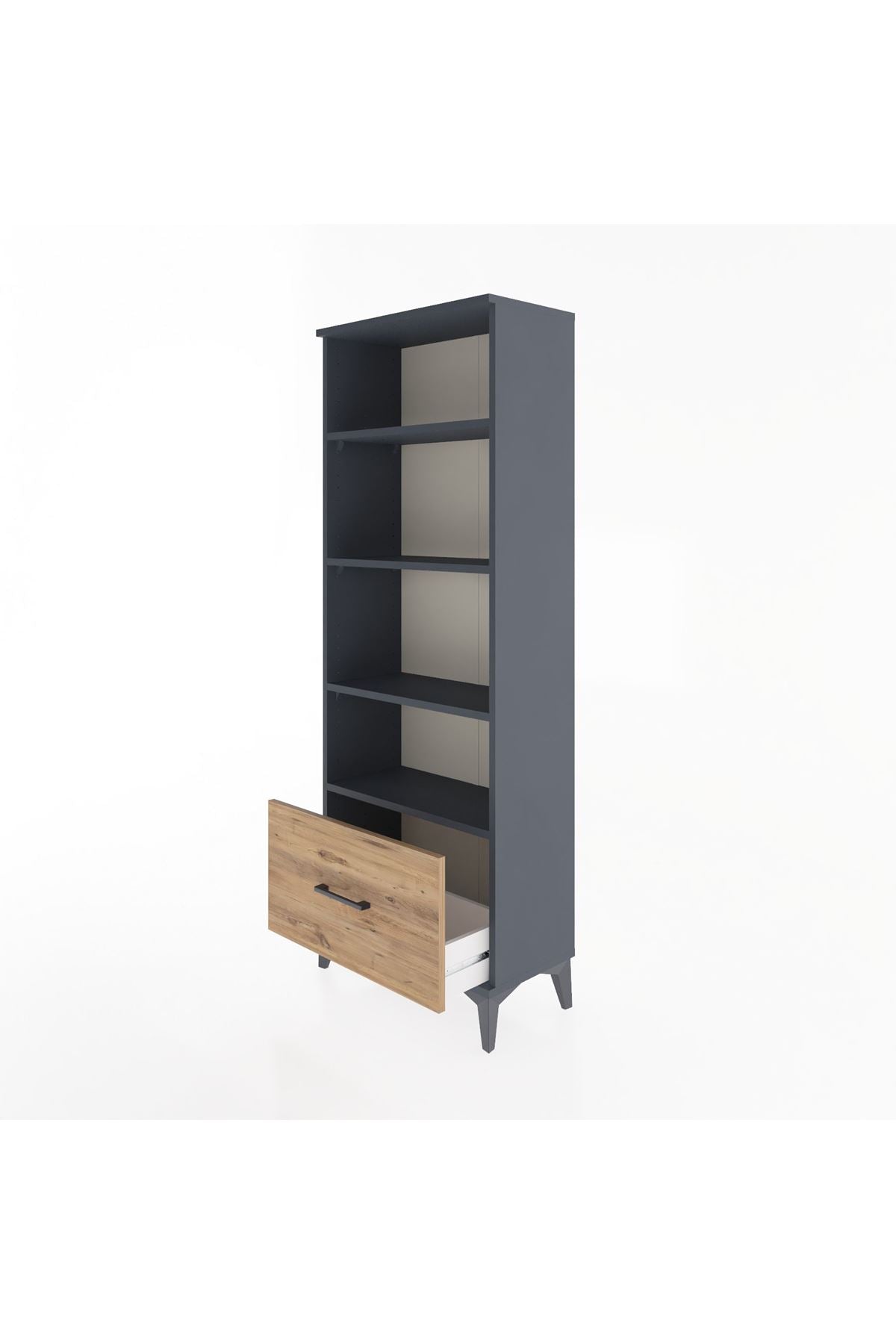 Arges Dolap 4 Raflı Tek Çekmeceli 60x30x163 - S20M002V6A