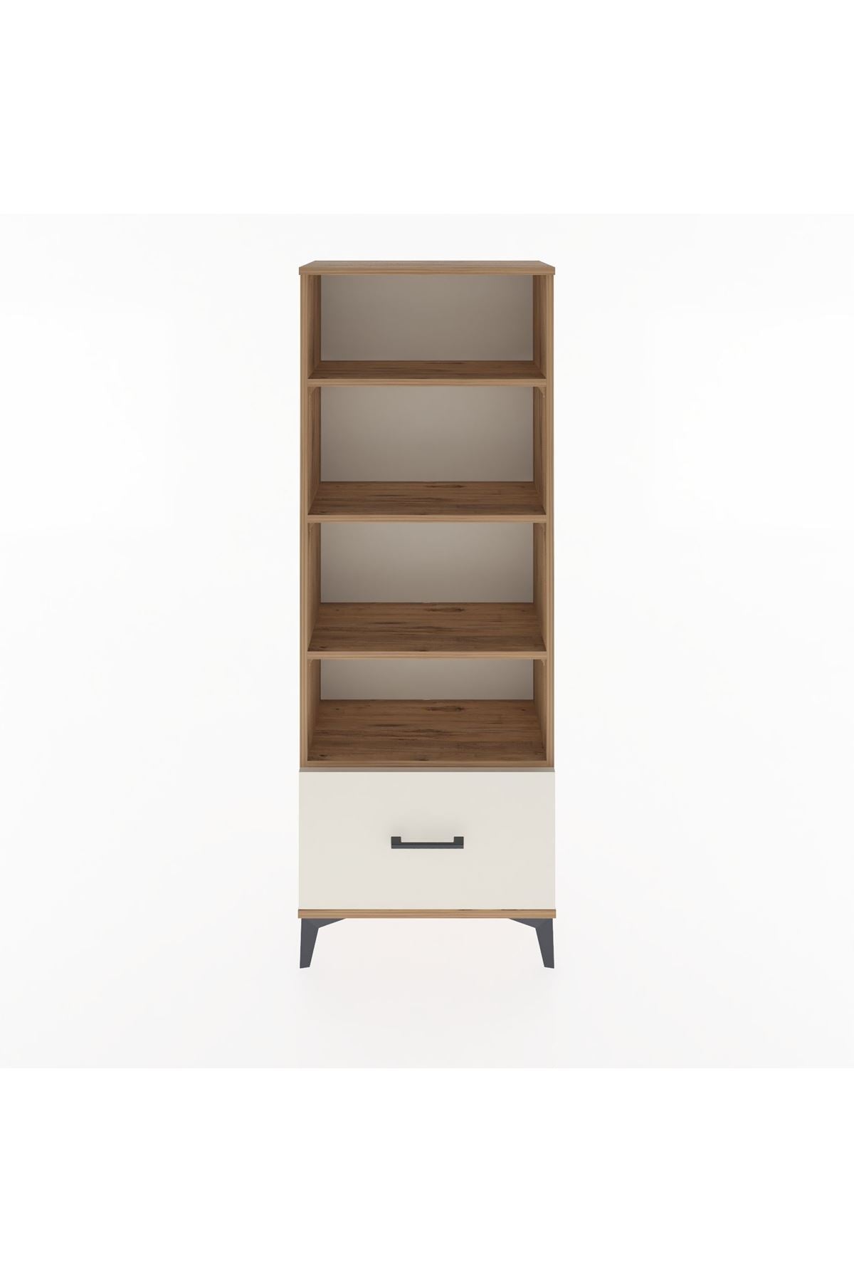 Arges Dolap 4 Raflı Tek Çekmeceli 60x30x163 - S20M002V7A