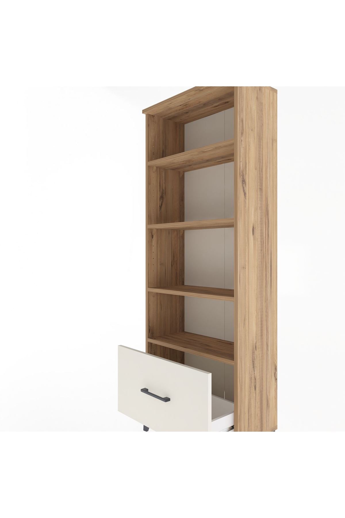 Arges Dolap 4 Raflı Tek Çekmeceli 60x30x163 - S20M002V7A