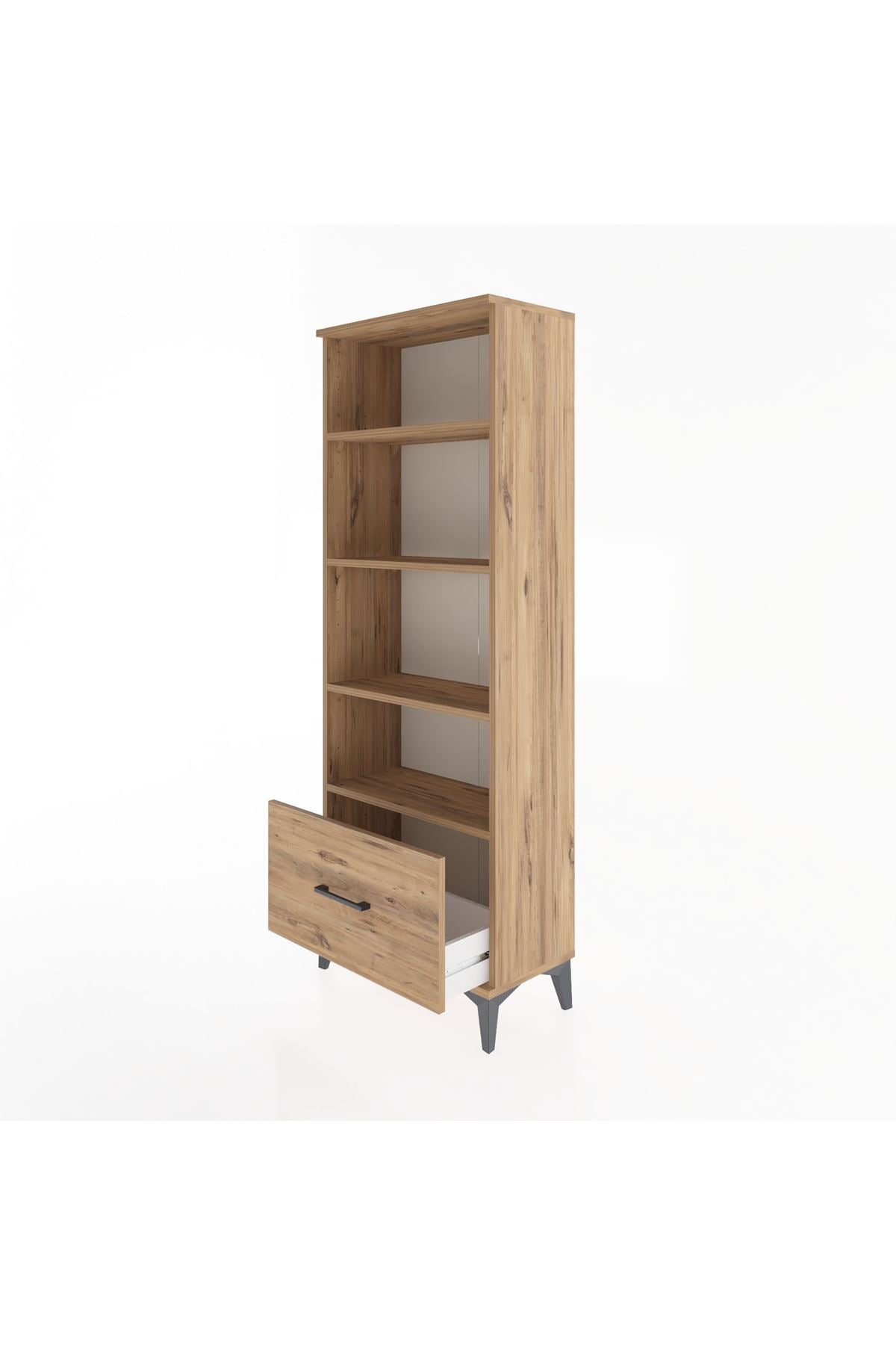 Arges Dolap 4 Raflı Tek Çekmeceli 60x30x163 - S20M002V9A