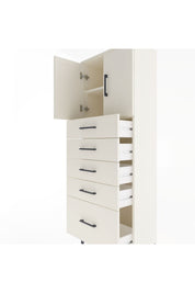 Arges Dolap 2 Raflı 5 Çekmeceli 2 Kapaklı 60x30x163 - S20M003V1A