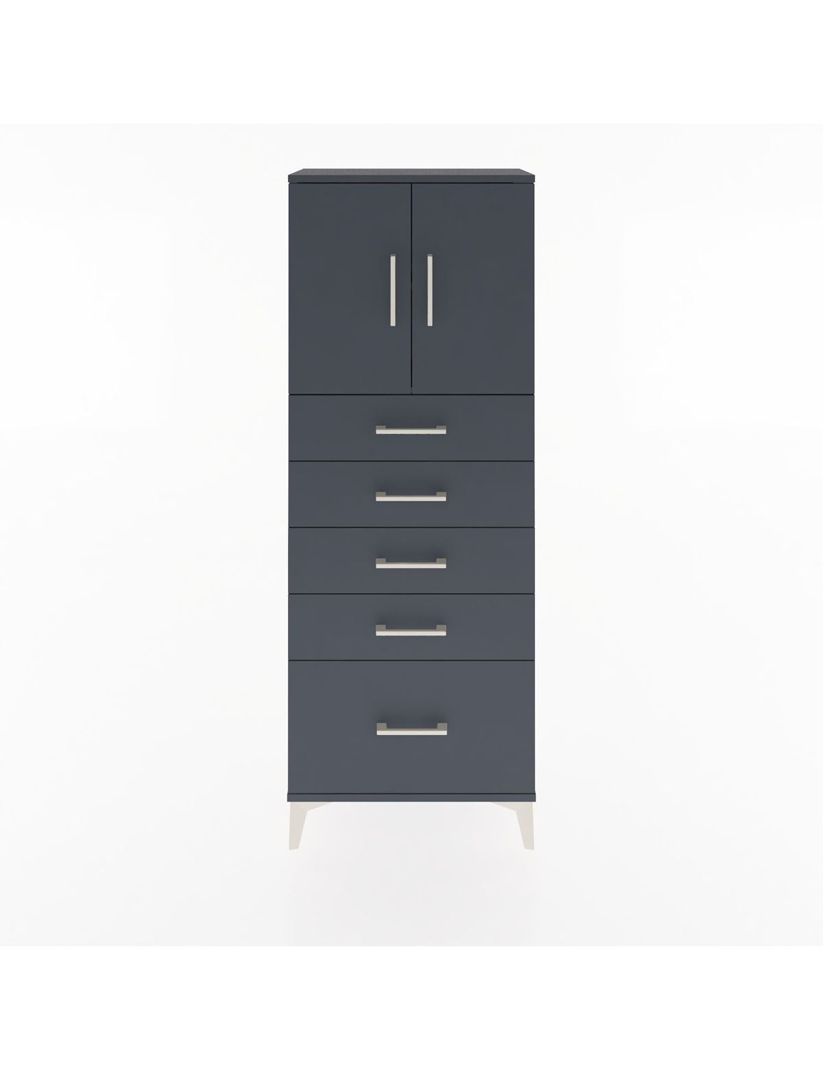Arges Dolap 2 Raflı 5 Çekmeceli 2 Kapaklı 60x30x163 - S20M003V5A
