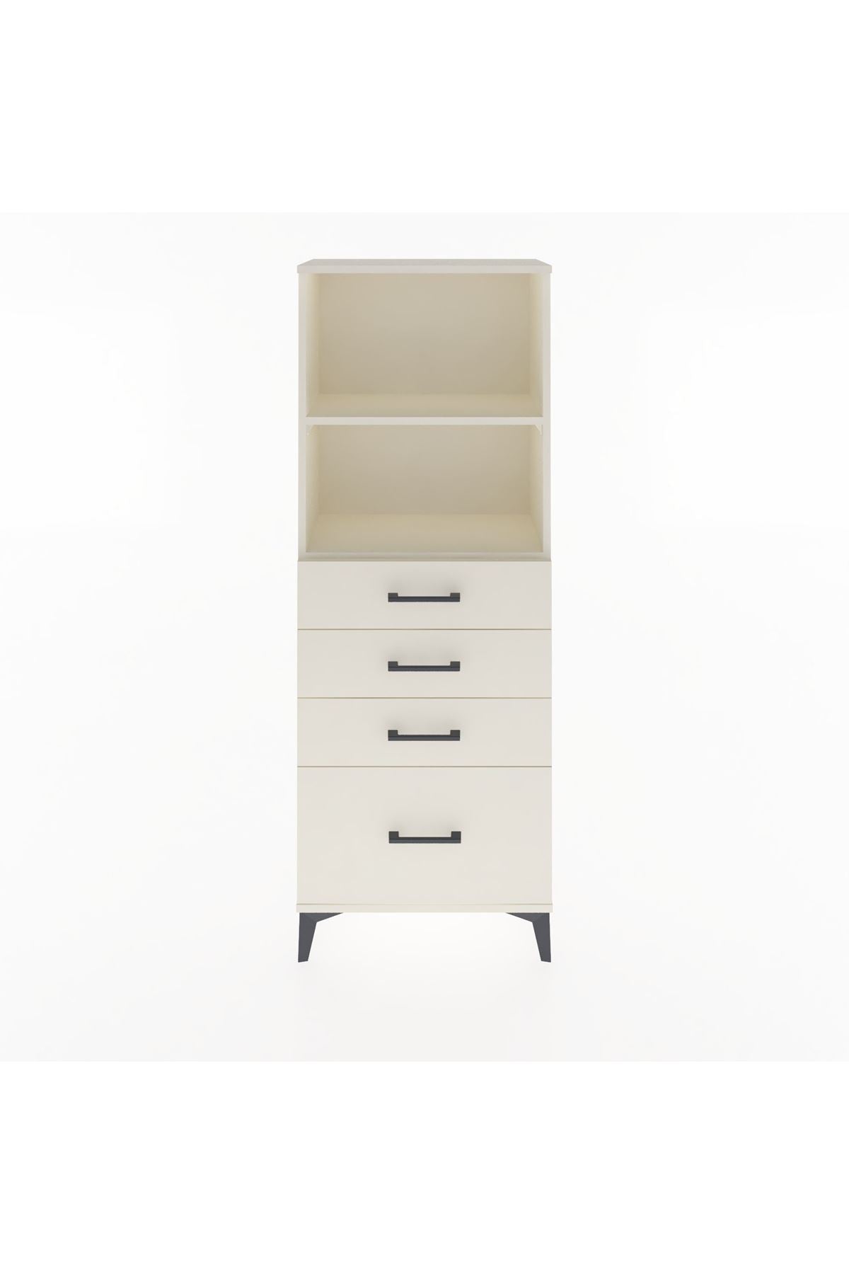 Arges Dolap 2 Raflı 4 Çekmeceli 60x30x163 - S20M006V1A