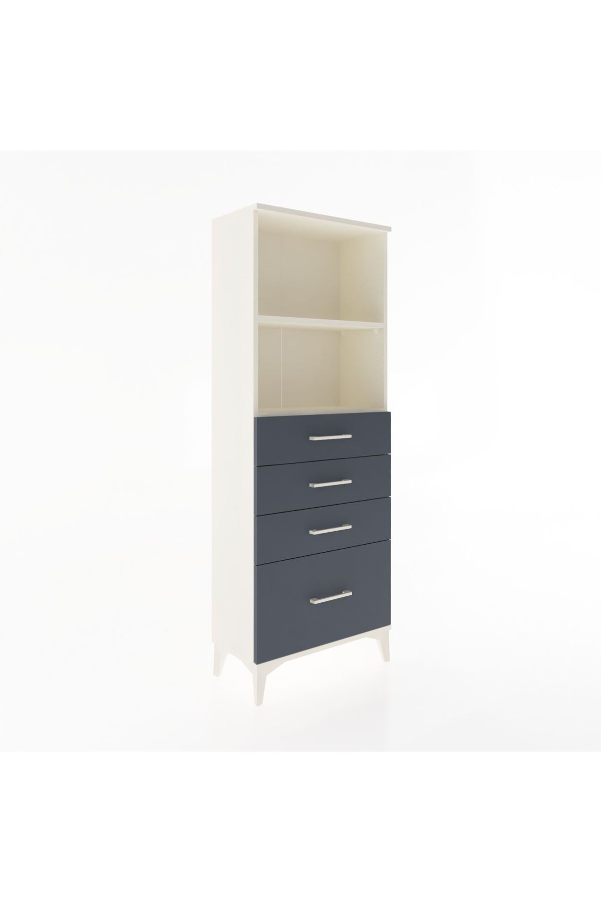 Arges Dolap 2 Raflı 4 Çekmeceli 60x30x163 - S20M006V2A