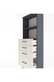 Arges Dolap 2 Raflı 4 Çekmeceli 60x30x163 - S20M006V4A