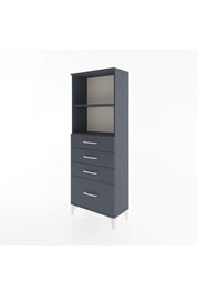 Arges Dolap 2 Raflı 4 Çekmeceli 60x30x163 - S20M006V5A