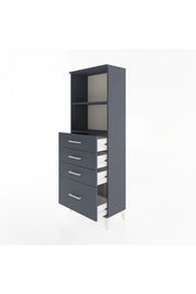 Arges Dolap 2 Raflı 4 Çekmeceli 60x30x163 - S20M006V5A