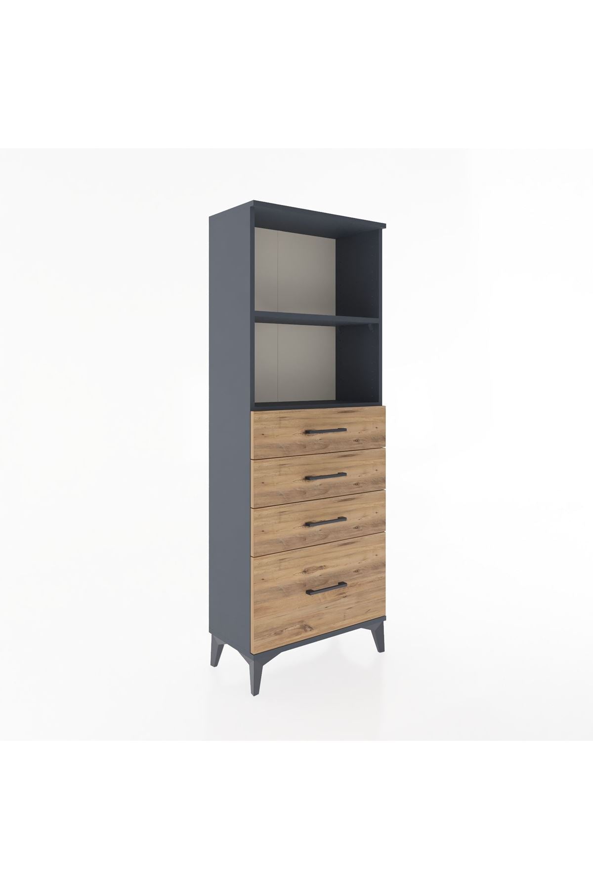Arges Dolap 2 Raflı 4 Çekmeceli 60x30x163 - S20M006V6A