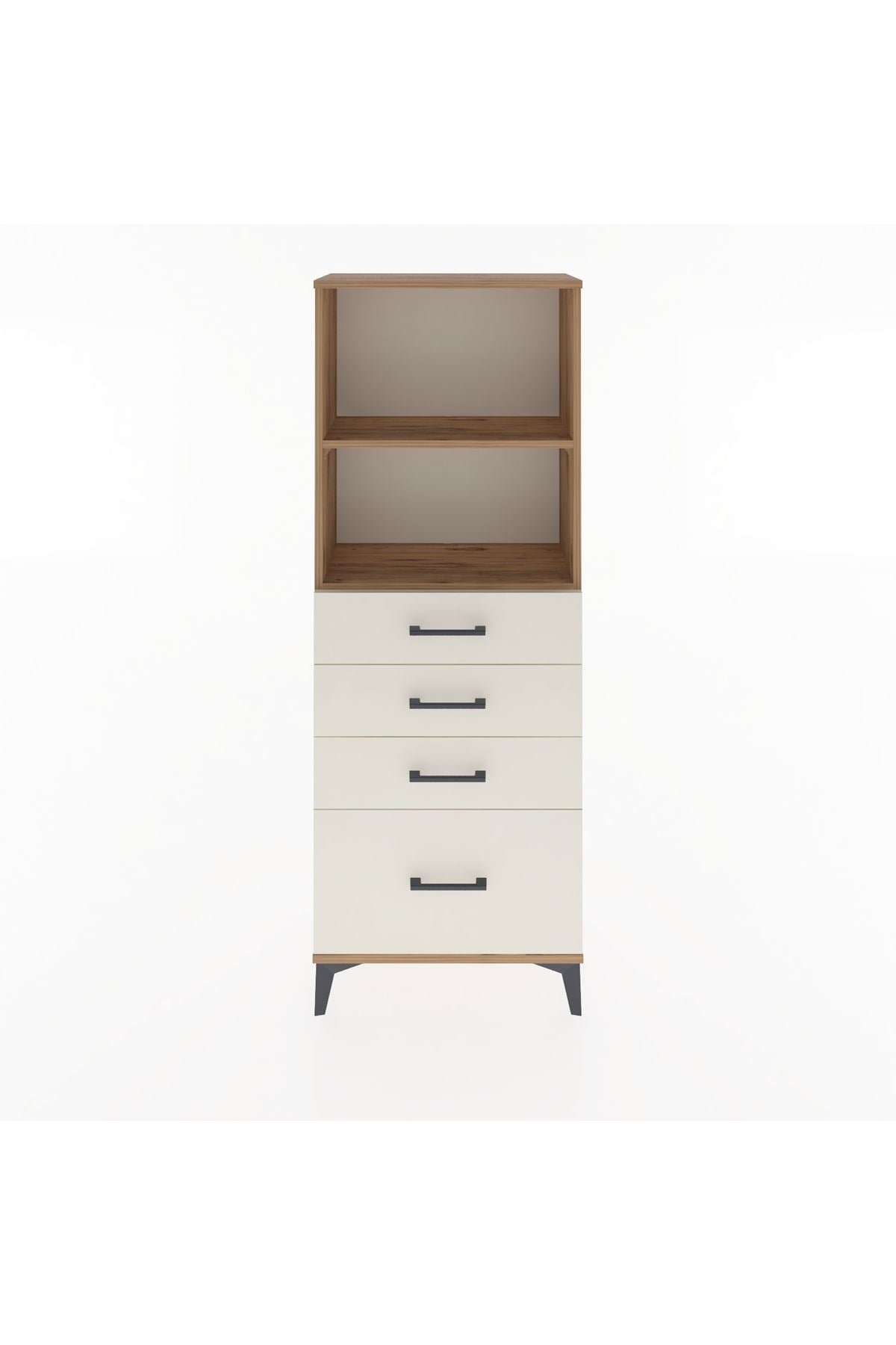 Arges Dolap 2 Raflı 4 Çekmeceli 60x30x163 - S20M006V7A
