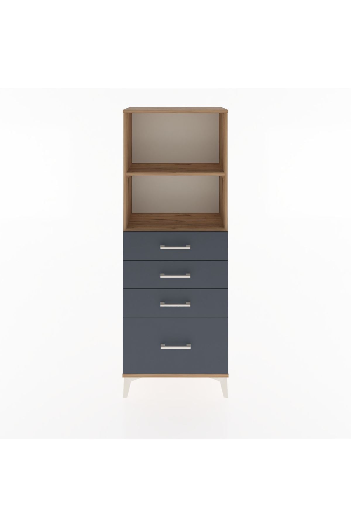Arges Dolap 2 Raflı 4 Çekmeceli 60x30x163 - S20M006V8A
