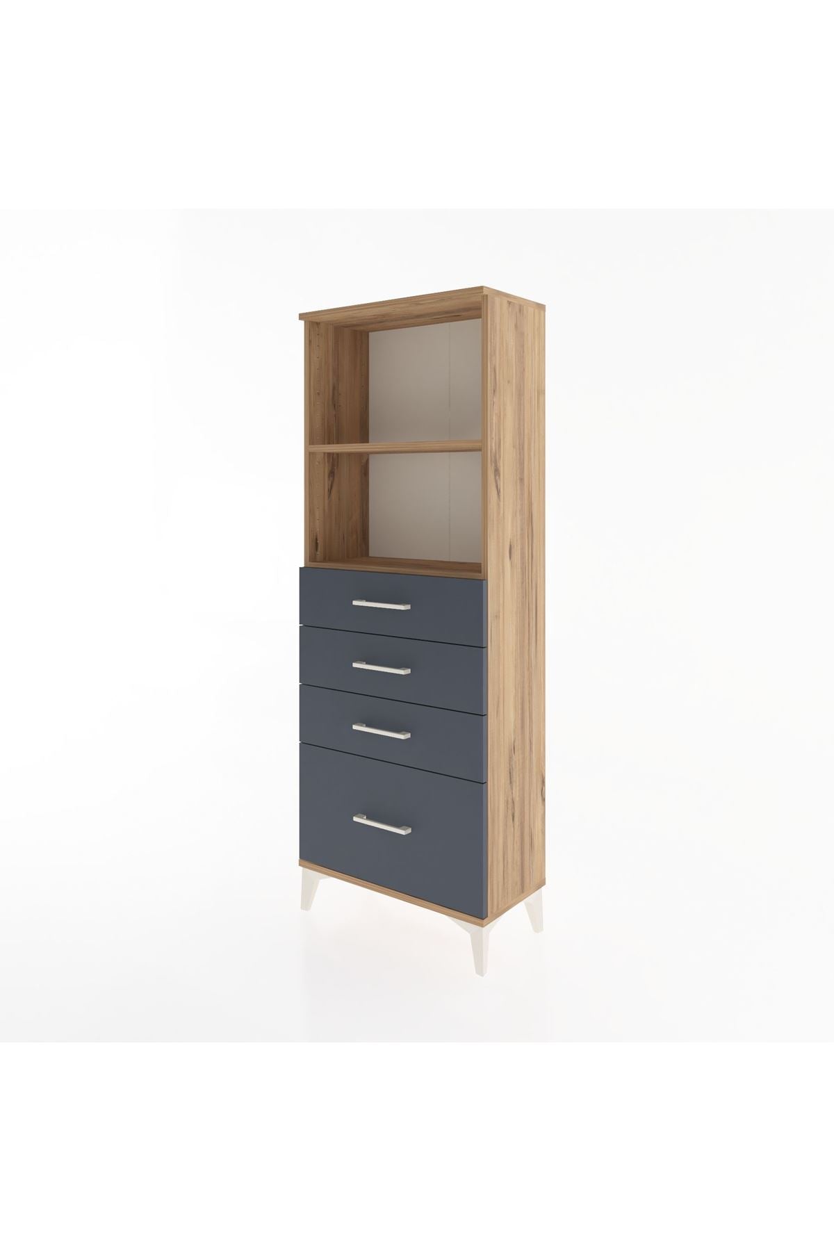 Arges Dolap 2 Raflı 4 Çekmeceli 60x30x163 - S20M006V8A