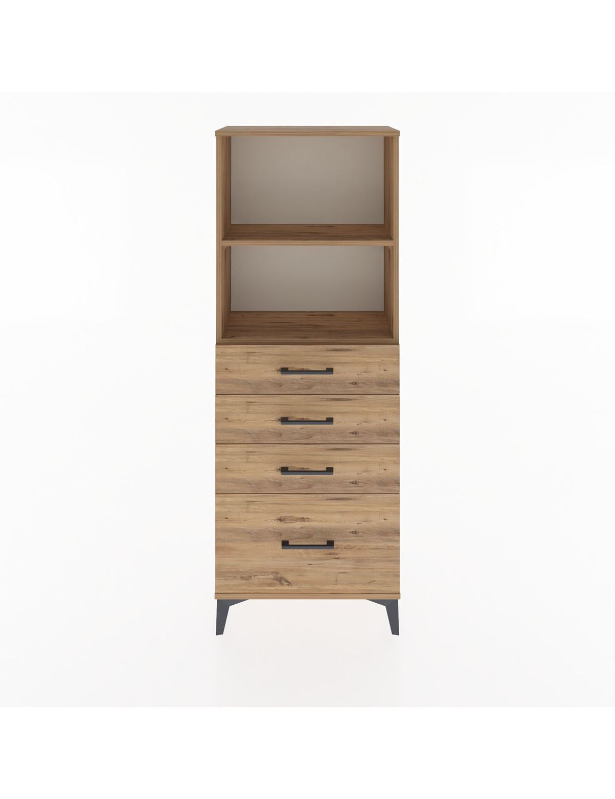 Arges Dolap 2 Raflı 4 Çekmeceli 60x30x163 - S20M006V9A