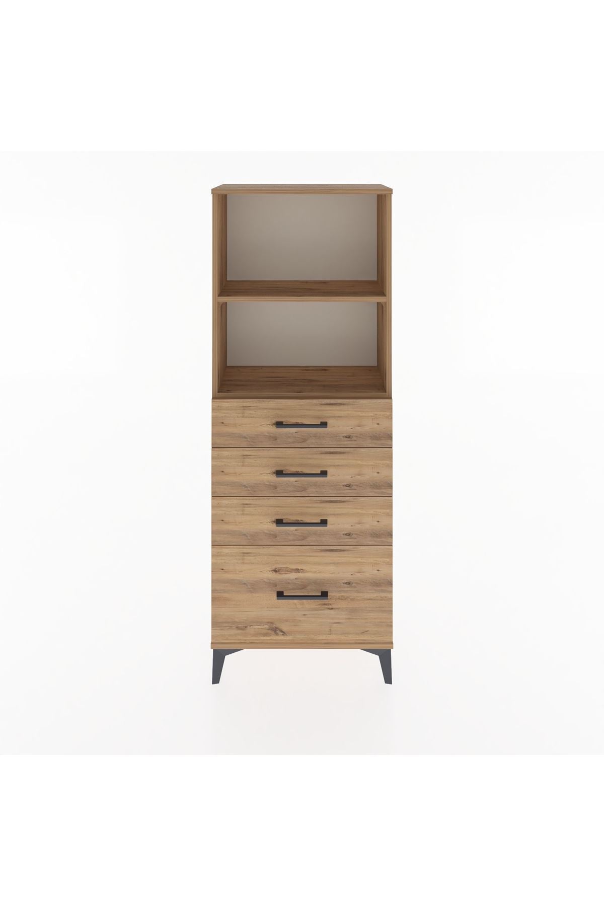 Arges Dolap 2 Raflı 4 Çekmeceli 60x30x163 - S20M006V9A