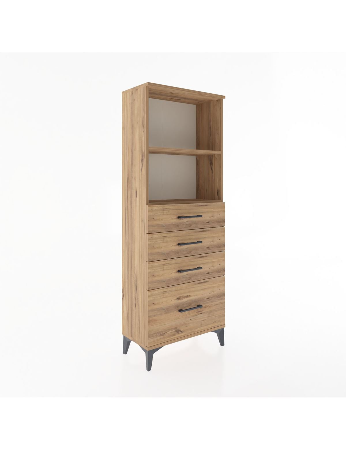 Arges Dolap 2 Raflı 4 Çekmeceli 60x30x163 - S20M006V9A
