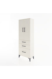 Arges Dolap 3 Raflı 3 Çekmeceli 2 Kapaklı 60x30x163 - S20M007V1A