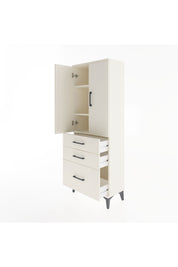 Arges Dolap 3 Raflı 3 Çekmeceli 2 Kapaklı 60x30x163 - S20M007V1A