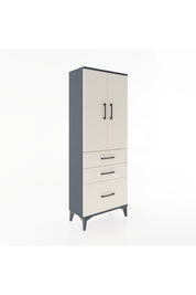 Arges Dolap 3 Raflı 3 Çekmeceli 2 Kapaklı 60x30x163 - S20M007V4A