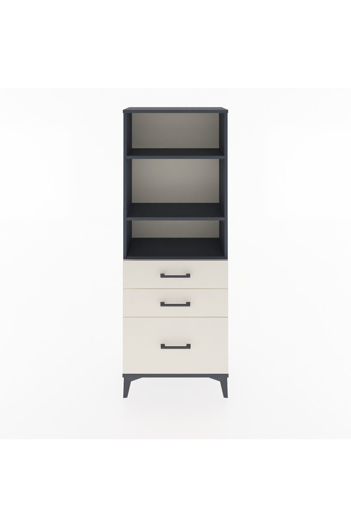 Arges Dolap 3 Raflı 3 Çekmeceli 60x30x163 - S20M008V4A