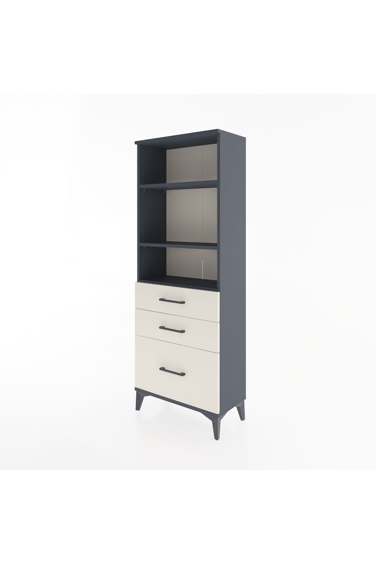 Arges Dolap 3 Raflı 3 Çekmeceli 60x30x163 - S20M008V4A