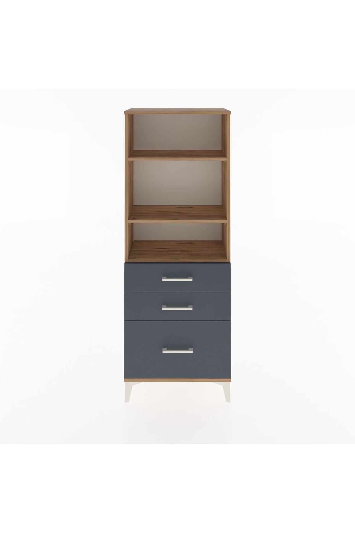 Arges Dolap 3 Raflı 3 Çekmeceli 60x30x163 - S20M008V8A