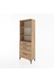Arges Dolap 3 Raflı 3 Çekmeceli 60x30x163 - S20M008V9A