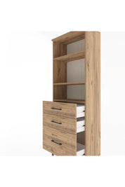 Arges Dolap 3 Raflı 3 Çekmeceli 60x30x163 - S20M008V9A