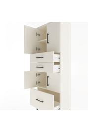 Arges Dolap 3 Raflı 3 Çekmeceli 4 Kapaklı 60x30x163 - S20M009V1A