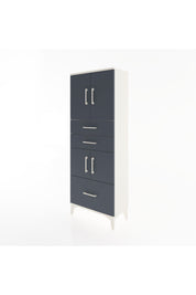 Arges Dolap 3 Raflı 3 Çekmeceli 4 Kapaklı 60x30x163 - S20M009V2A