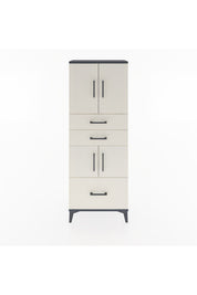 Arges Dolap 3 Raflı 3 Çekmeceli 4 Kapaklı 60x30x163 - S20M009V4A