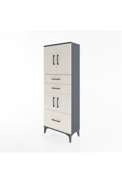 Arges Dolap 3 Raflı 3 Çekmeceli 4 Kapaklı 60x30x163 - S20M009V4A