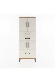 Arges Dolap 3 Raflı 3 Çekmeceli 4 Kapaklı 60x30x163 - S20M009V7A