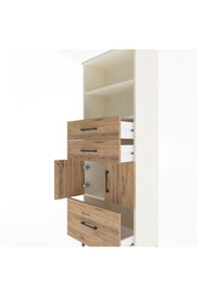 Arges Dolap 3 Raflı 3 Çekmeceli 2 Kapaklı 60x30x163 - S20M010V3A