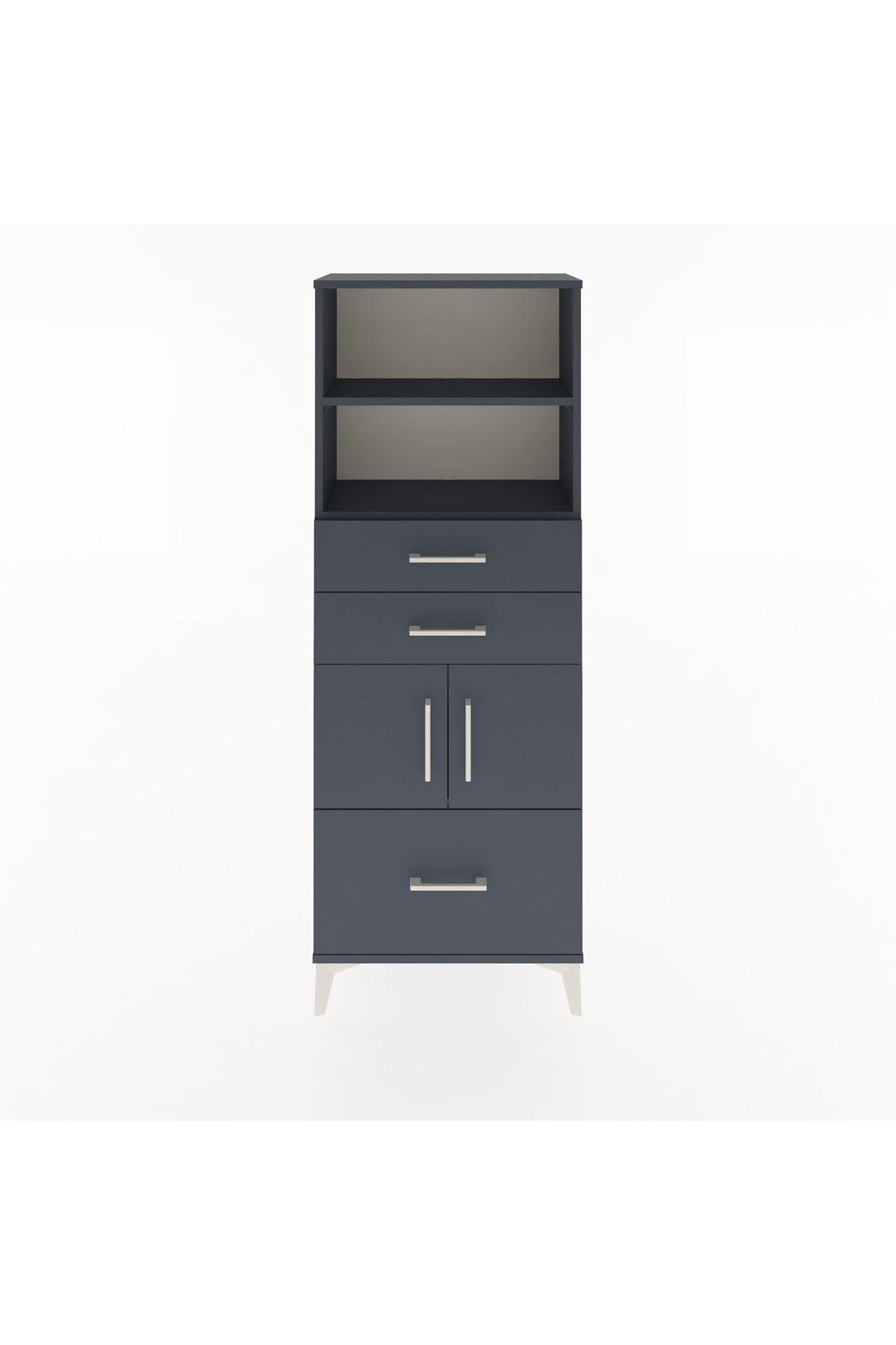 Arges Dolap 3 Raflı 3 Çekmeceli 2 Kapaklı 60x30x163 - S20M010V5A