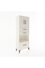 Arges Dolap 3 Raflı 3 Çekmeceli 2 Kapaklı 60x30x163 - S20M011V1A