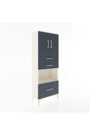 Arges Dolap 3 Raflı 3 Çekmeceli 2 Kapaklı 60x30x163 - S20M011V2A