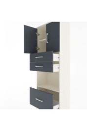 Arges Dolap 3 Raflı 3 Çekmeceli 2 Kapaklı 60x30x163 - S20M011V2A