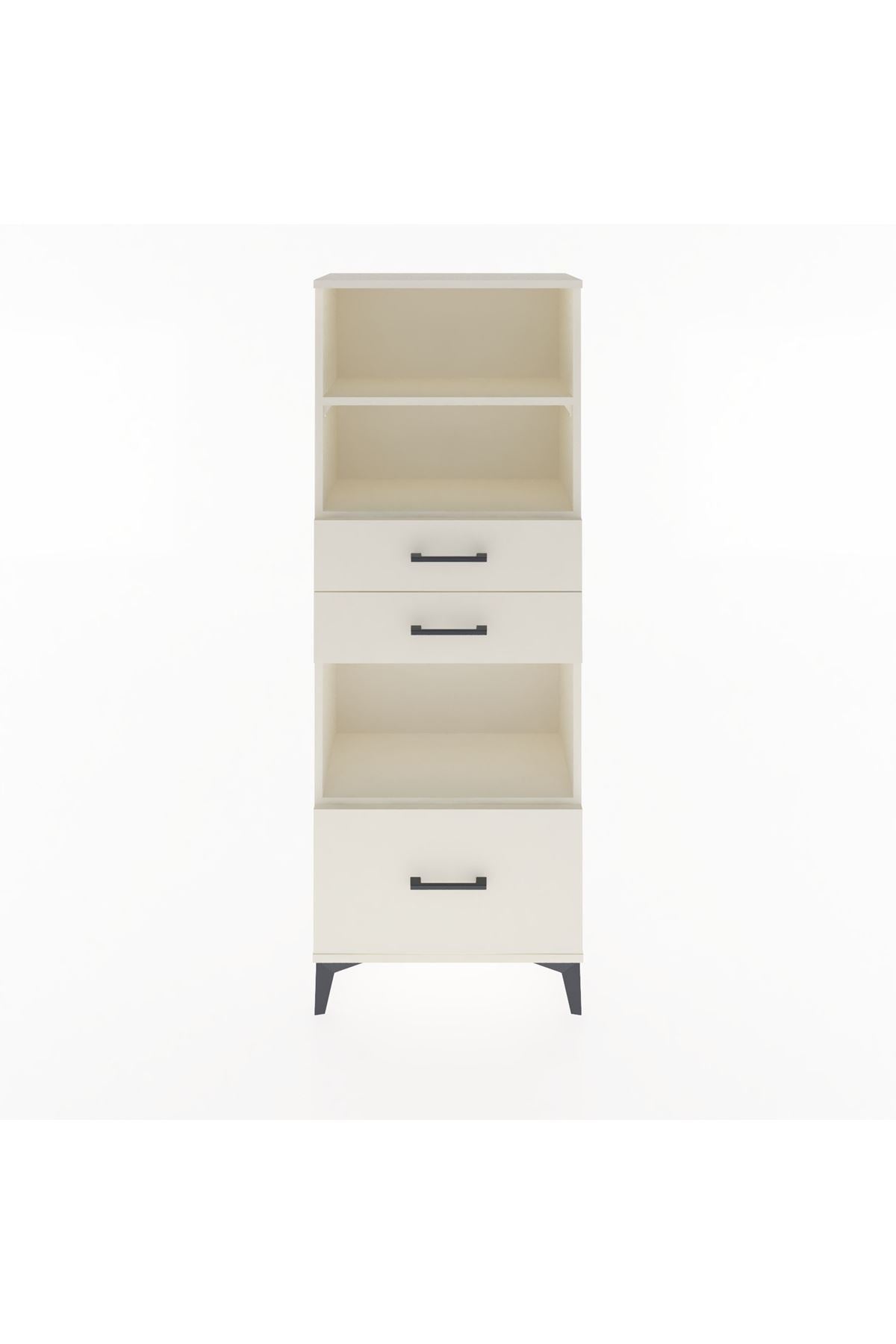 Arges Dolap 3 Raflı 3 Çekmeceli 60x30x163 - S20M012V1A