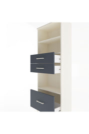 Arges Dolap 3 Raflı 3 Çekmeceli 60x30x163 - S20M012V2A