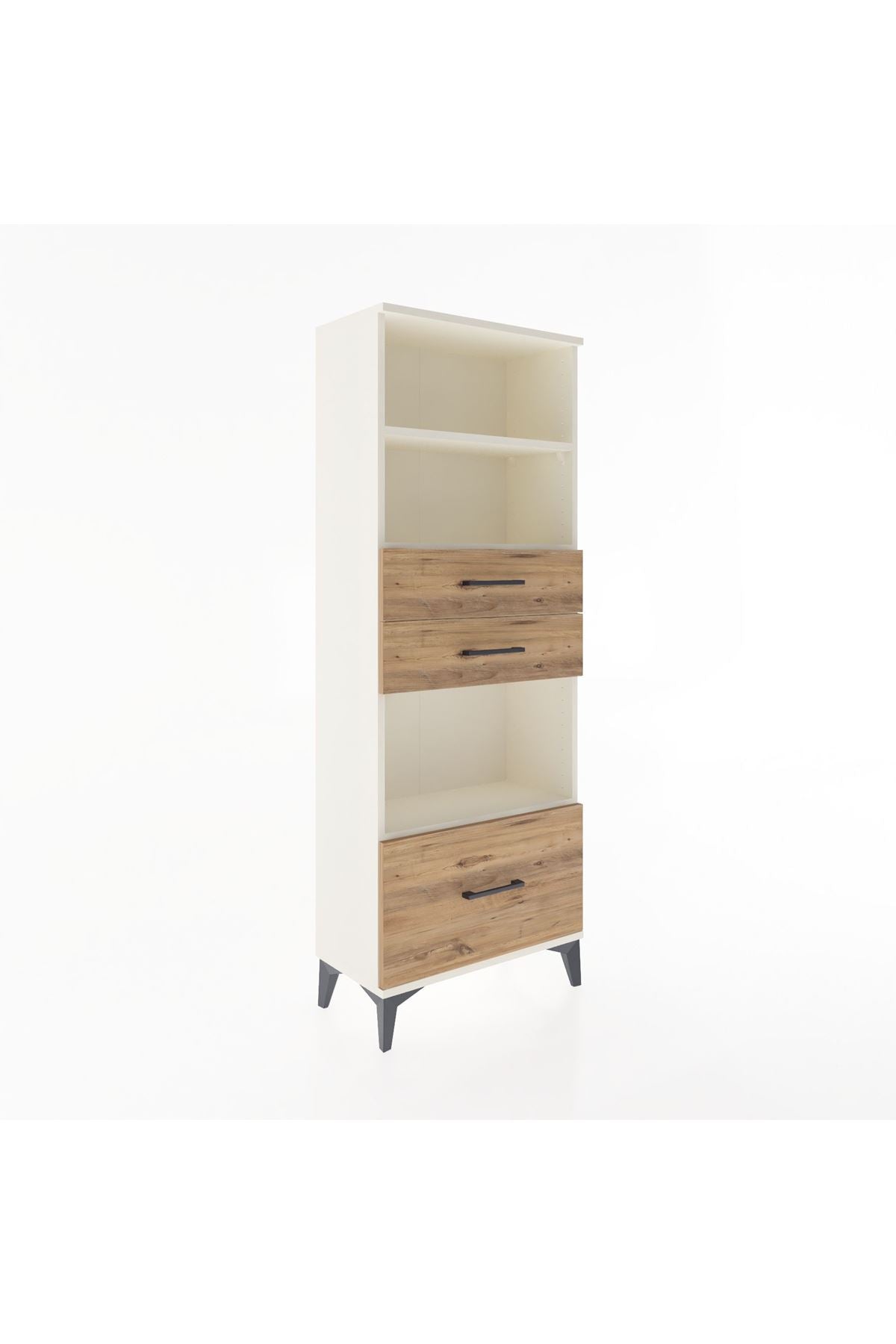 Arges Dolap 3 Raflı 3 Çekmeceli 60x30x163 - S20M012V3A