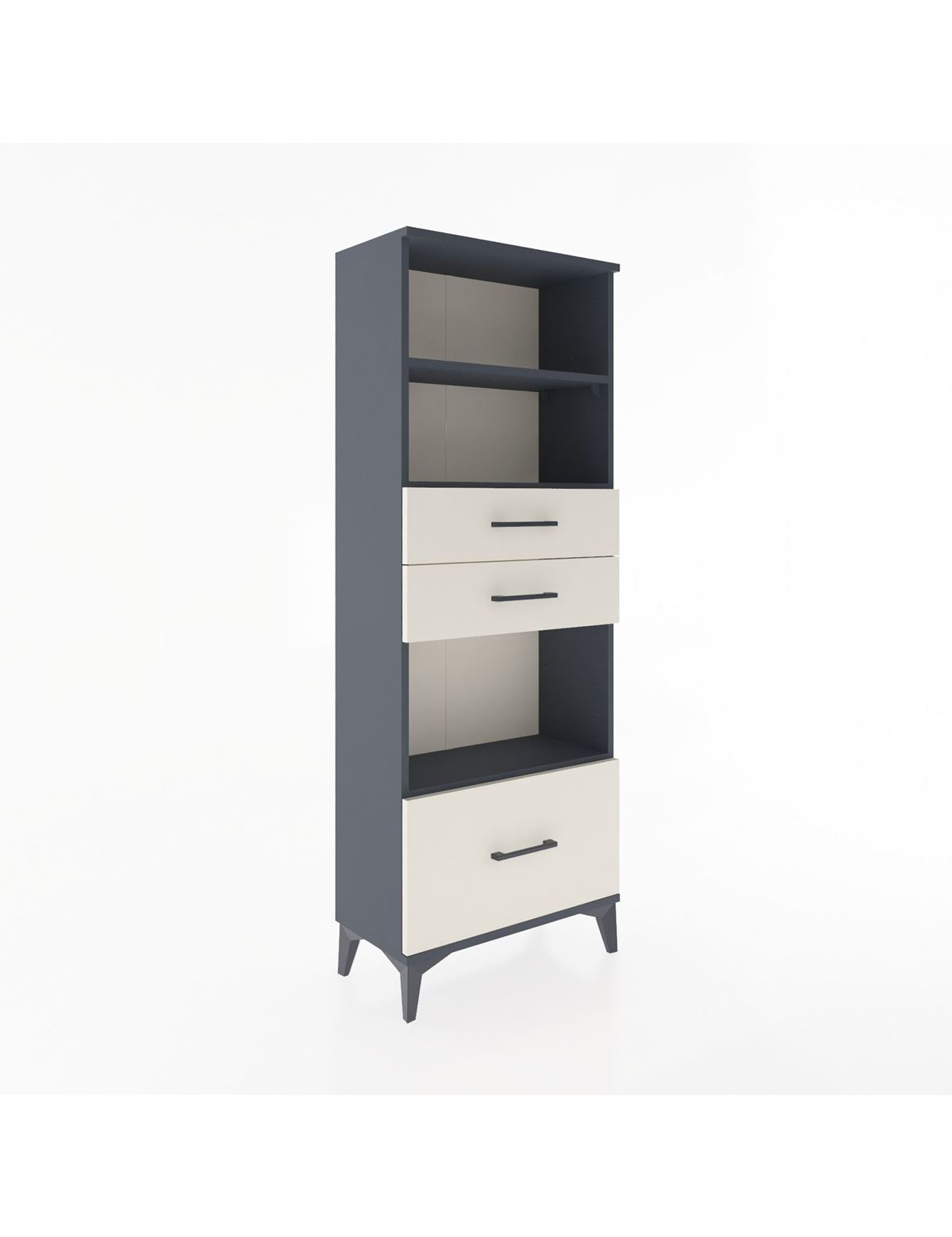 Arges Dolap 3 Raflı 3 Çekmeceli 60x30x163 - S20M012V4A